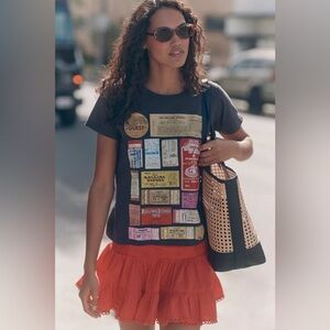 NWT Size S - Letluv Rolling Stones Tickets Graphic Tee 100% Cotton (NWT US$ 88)